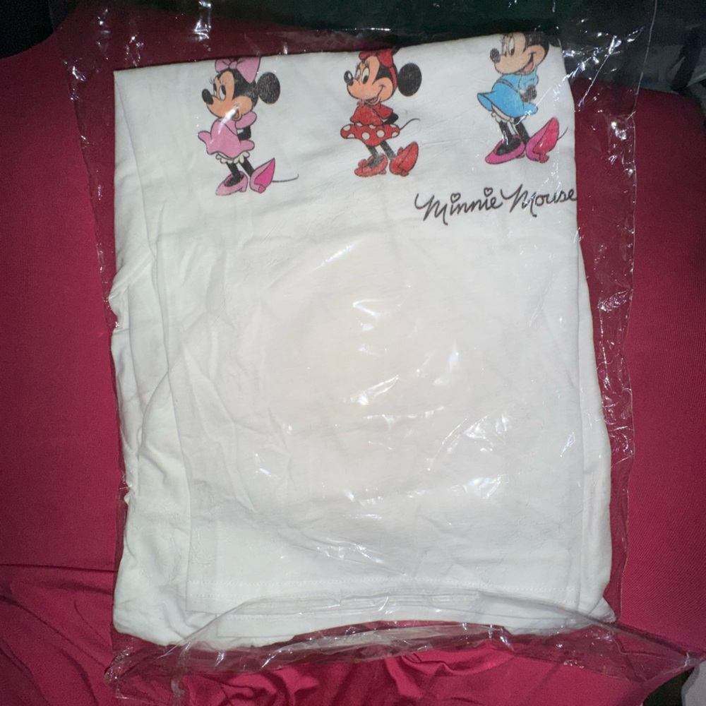 Disney Women’s White Shirt with Mickey and Minnie Designs - Picture 3 of 3
